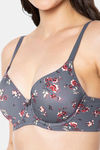 Amante Padded Wired Full Coverage T-Shirt Bra - Wilderness Fl. Pr — thumbnail 4